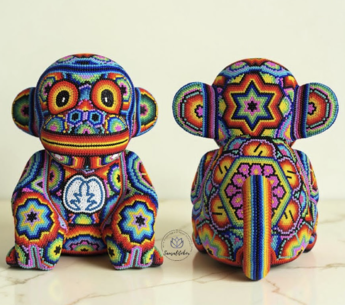Pareja de Monos de Chaquira